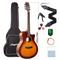 TEMU Acoustic Guitar, 41"acoustic Guitar Kit Full Size Acustica Guitarra Bundle For Beginner Adult Teen With Gig Bag, Tuner, Strap, Strings, Picks, Capos, Right Hand