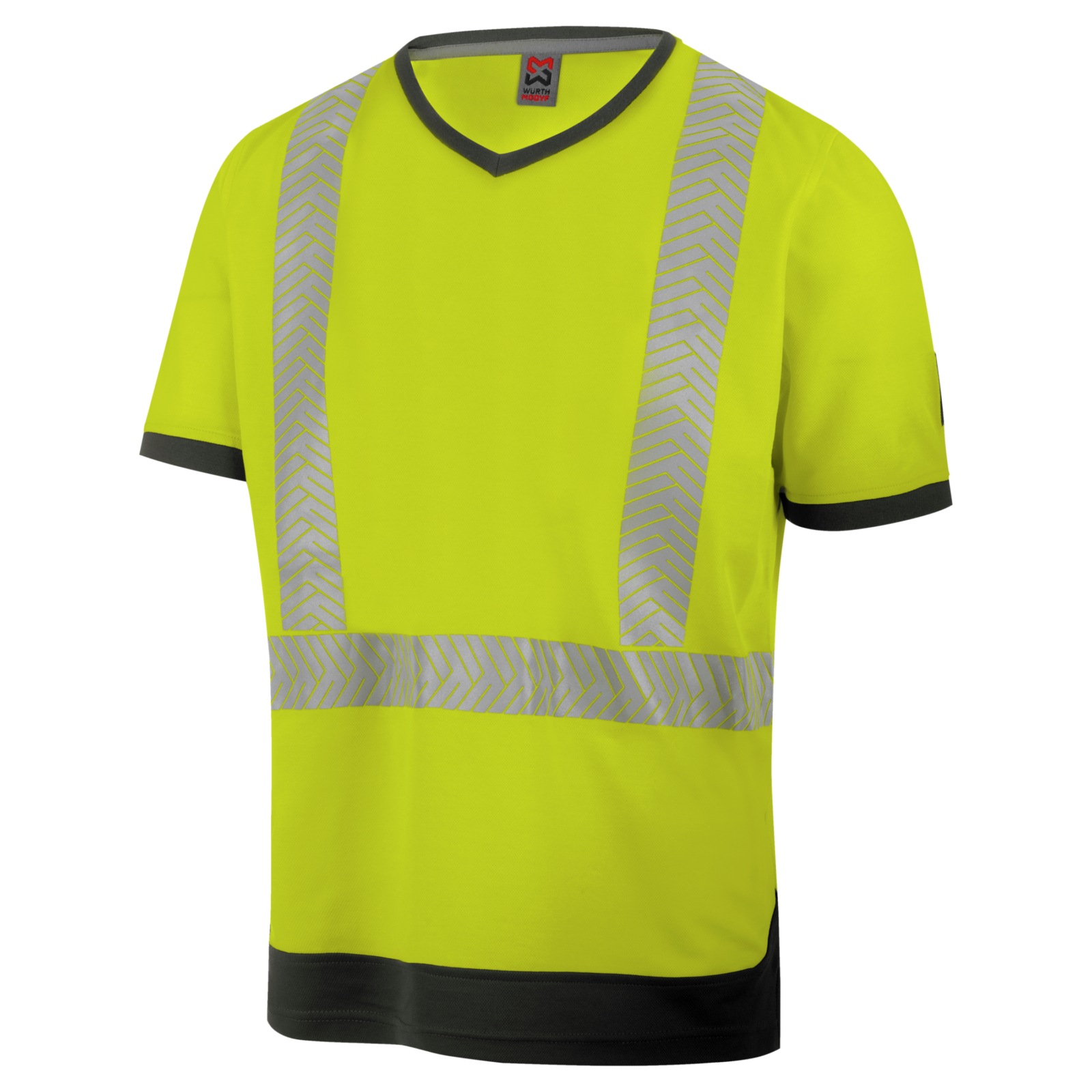 Tee-shirt de travail haute-visibilité jaune fluo Würth MODYF