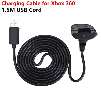 Charging Cable For Xbox 360 Wireless Controller Gamepad Charger 1.8m USB Charging Adapter Power Supply Charger Cord For Xbox 360