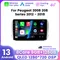 10 Zoll Android 13 qled Multimedia-Player Autoradio GPS-Navigation Wireless Carplay Auto für Peugeot 2008 208 Serie 2012-2018 Auto GPS Multimedia Radio, 8-Kern DSP ohne DVD Player, 2Din Stereo