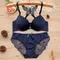 1 pièce dentelle couture soutien-gorge culotte avant boucle Push Up soutien-gorge festonné garniture culotte ensemble de Lingerie, sous-vêtements de Lingerie pour femmes