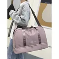 Borsone da viaggio espandibile per donna, borsa sportiva, borsa fitness, grande capacità, borsa da notte per il fine settimana con una spalla