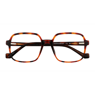 Unisex s square Tortoise Plastic Prescription eyeglasses - Eyebuydirect s Lior