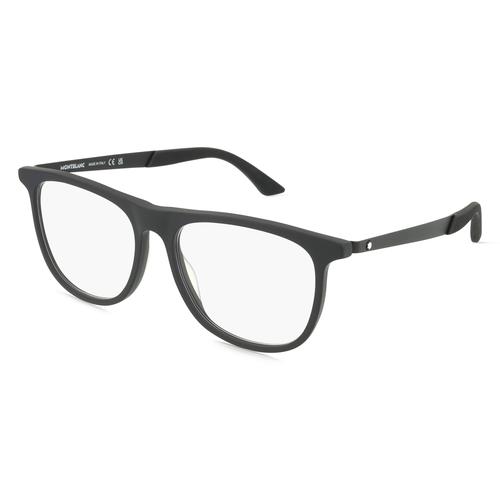 Montblanc MB0332O EXTREME Herren-Brille inkl. Gläser Vollrand Eckig Recycled Acetat-Gestell 55mm/17mm/150mm, schwarz