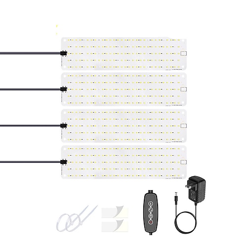 LED-Pflanzenpanel-Licht, ultradünn, Vollspektrum, dimmbar, Timer, Pflanzenlichter unter dem Schrank, Wachstumslampe für Zimmerpflanzen, Rack Image