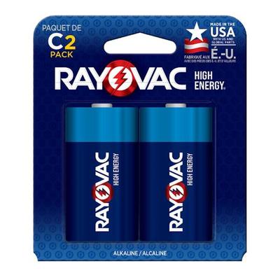 Rayovac 18176 - C High Energy Battery (2 pack) (ROV 814-2T GENK.HIGH ENERGY ALK C CARD 2)
