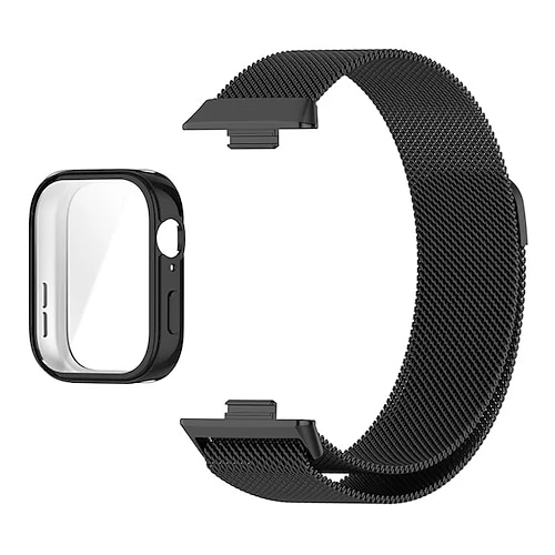 Smartwatch-Band Kompatibel mit Huawei Huawei Band 7 Huawei WatchFit 2 Band 8 Fit 3 ansehen Band 9 Smartwatch Gurt mit Fall Magnetverschluss Gitter Milanaise Armband Ersatz Armband Image