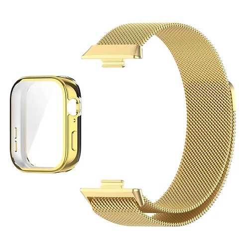 Smartwatch-Band Kompatibel mit Huawei Huawei Band 7 Huawei WatchFit 2 Band 8 Fit 3 ansehen Band 9 Smartwatch Gurt mit Fall Magnetverschluss Gitter Milanaise Armband Ersatz Armband Image