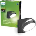 Philips Hue - Philips led Mimosa, Lampada da parete led da Esterni, Luce Bianca Calda, Testa