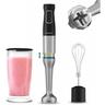 Frullatore a Immersione Katana 15 Cream b, 1500 w, 21 Velocità e Turbo, 4 Lame con Black Titanium,