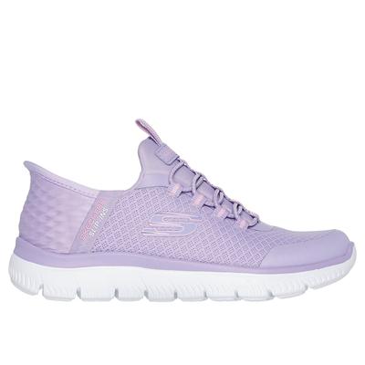 Skechers Girl's Slip-ins: Summits Sneaker | Size 3.5 | Lavender | Textile/Synthetic | Machine Washable