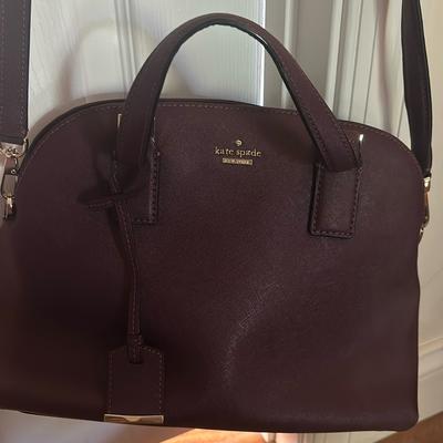 Kate Spade Bags | Kate Spade Purple Hand Bag With Shoulder Bag Strap. | Color: Purple | Size: Os