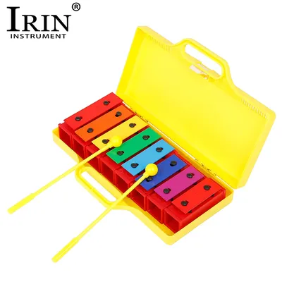 IRIN 8 Note Xylophone Hand Bell Percussion Musical Instrument Baby Educational Toy Children Musical