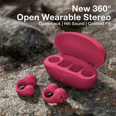 Ohrring drahtlose Ohrhörer Bluetooth 5,3 Kopfhörer offenes Ohr Kopfhörer Luftleitung für Sport laufen schmerzlos tragen Headset Image