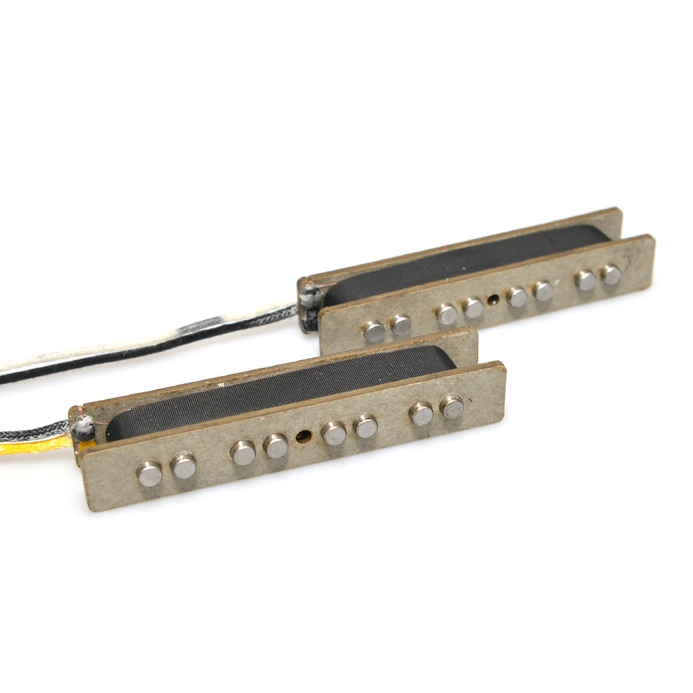Alnico 5er-Set mit 4 Saiten JB Bass Pickup Hals- und Steg-Pickup im offenen Stil für 4-Saiten-Bass Image