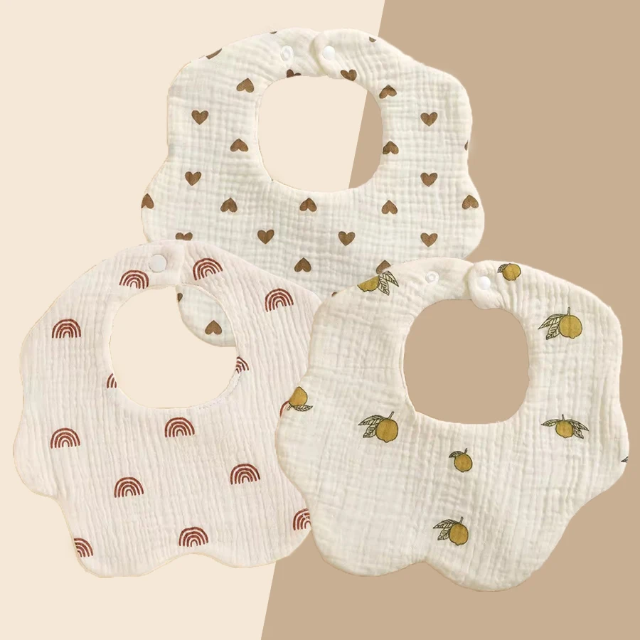 3-teiliges, superleichtes Baby-Lätzchen für Mädchen und Jungen, Zahnen-Baby-Lätzchen, Neugeborenen-Lätzchen, passend für Kleinkinder und Babys von 3–9 Monaten Image
