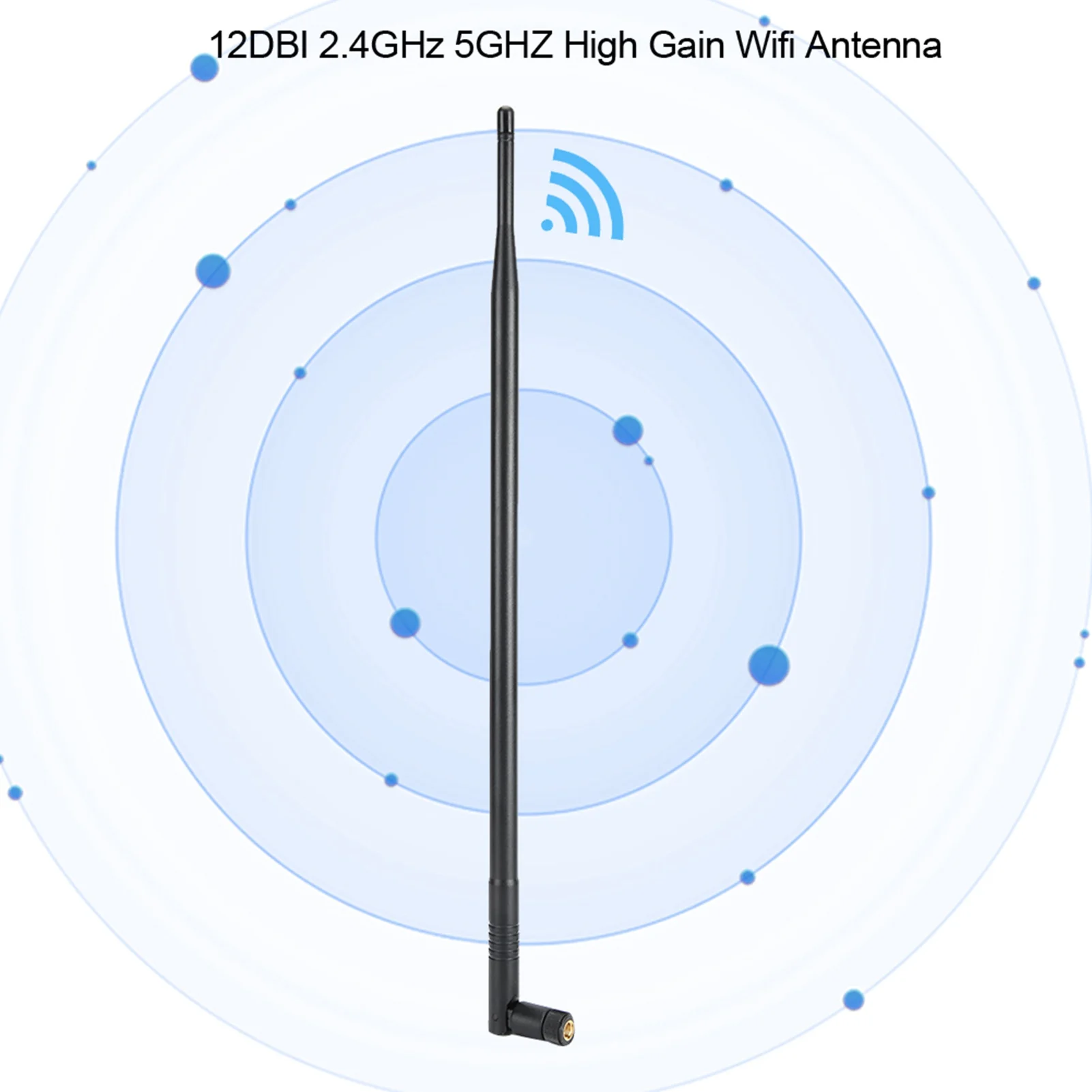 12DBI 2,4 GHz 5 GHz High Gain WLAN-Antenne RPSMA Dual Band Wireless WiFi-Antenne Image