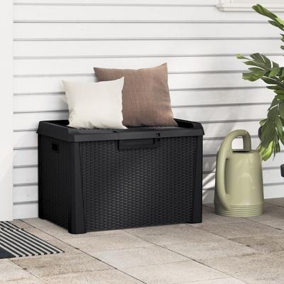vidaXL Patio Storage Box Chest Blanket Case Outdoor Backyard Front Porch PP - 28.7" x 19.9" x 19.5"