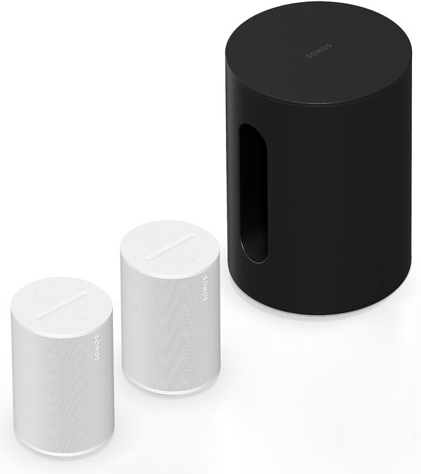 Sonos Sub Min BK, Era 100 White x 2