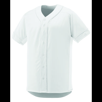 Augusta Sportswear 1660 Athletic Slugger Jersey T-Shirt in White/White size Small | Polyester