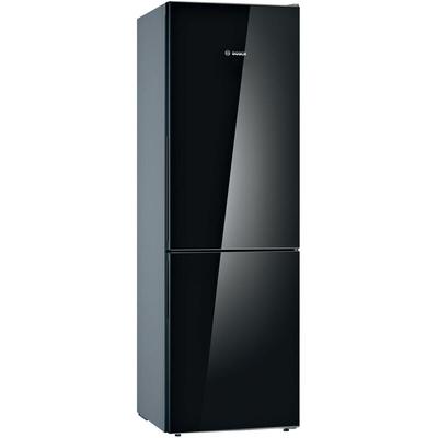 Kombikühlschrank 60cm 308l lowfrost schwarz Bosch kgv36vbeas