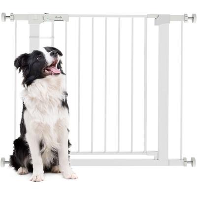 Türschutzgitter, Treppengitter, Hundegitter ohne Bohren, 76-97 cm Verstellbares Absperrgitter,