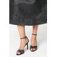 Coast Womens Tilda Lattice Front High Heeled Sandals - Black - Size UK 7 | Coast Sale | Discount Designer Brands