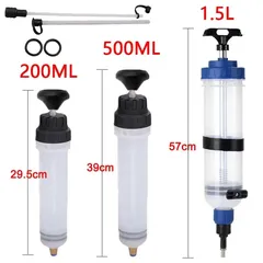 Car Engine Oil Fluid Pump Efficient Vacuum Manual Inhalation Syringe Style Engine Cooolant Transfer
