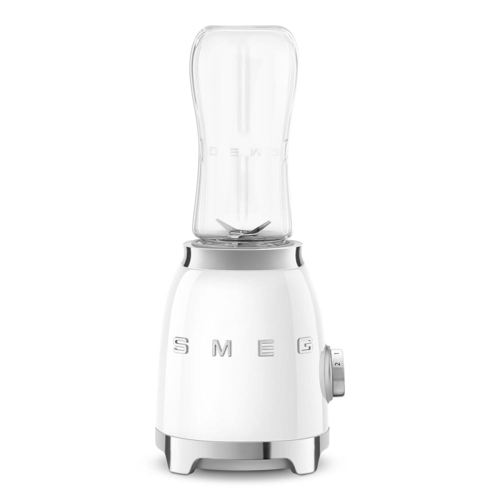 Mini blender vintage blanc + 1 bouteille Smeg