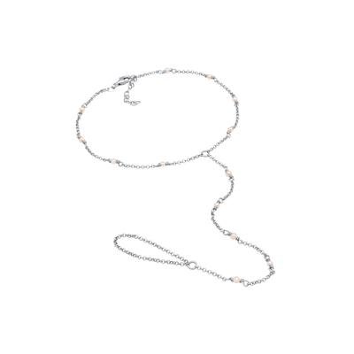 Elli Fuß Chain mit Muschelkernperlen Weiß 925 Sterling Silver 25 Damen Image