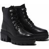 Schnürstiefelette TIMBERLAND "EVERLEIGH MID LACE UP BOOT", Gr. 39,5, schwarz, Leder, sportlich, Schuhe, Winterschuhe, Winterstiefel, Schnürboots, Winterboots