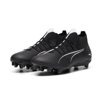 Fußballschuh PUMA "ULTRA 5 MATCH+ FG/AG", Gr. 45, schwarz-weiß (puma schwarz, puma weiß), Synthetik, sportlich, Schuhe Image