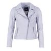 Lederjacke MAZE "4202195", Damen, Gr. L, blau (sky), Obermaterial: 100% Leder/ Futter: 100% Baumwolle/ Ärmelfutter: 100% Polyester, Ziersteppung, Jacken