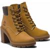 Schnürstiefelette TIMBERLAND "ALLINGTON HEIGHTSMID LACE UP BOOT", Gr. 37,5, gelb (wheat), Leder, Synthetik, sportlich, Schuhe, Winterschuhe, Winterstiefel, Schnürboots, Winterboots