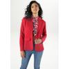 Jerseyblazer ANISTON SELECTED, Damen, Gr. 42, rot, Jersey, Obermaterial: 97% Polyester, 3% Elasthan, Strukturmuster, unifarben, elegant, figurbetont hüftbedeckend, Langarm, Blazer, mit strukturiertem Muster