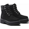 Schnürboots TIMBERLAND "STONE STREET6 INCH LACE UP WATERPROOF BOOT", Gr. 36, schwarz, Leder, Synthetik, sportlich, Schuhe, Winterstiefel, Schnürstiefel, Winterschuhe, wasserdicht