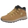 Schnürboots TIMBERLAND "SPRINT TREKKERMID LACE UP SNEAKER", Gr. 42, gelb (wheat), Leder, Synthetik, sportlich, Schuhe, Winterschuhe, Sneakerboots, Winterboots
