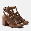 Sandale TIMBERLAND "ALLINGTON HEIGHTS FISHERMAN SANDAL", Gr. 41 (9,5), grau (rst full gra), Leder, sportlich, Schuhe