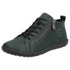 Sneaker RIEKER, Damen, Gr. 40, grün (dunkelgrün), Lederimitat, sportlich, Schuhe, Freizeitschuh, Halbschuh, Schnürschuh in bequemer Form