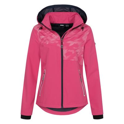 Softshelljacke LPO "MECATINA PEAK III WMN", Damen, Gr. 46 (L), lila (orchid), 100% Polyester, sportlich, körpernah, Langarm gerader Abschluss mit Gummizug, Jacken, mit abnehmbarer Kapuze Image