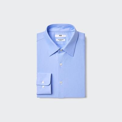 Uniqlo - Super Non-Iron Jersey Slim Fit Shirt - Blue - XXL