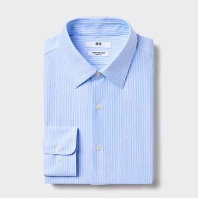 Uniqlo - Super Non-Iron Jersey Slim Fit Shirt - Blue - 3XL