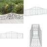 Panier de gabions arqué 200x30x40/60 cm Fer galvanisé - panier de gabion - paniers de gabion - Home