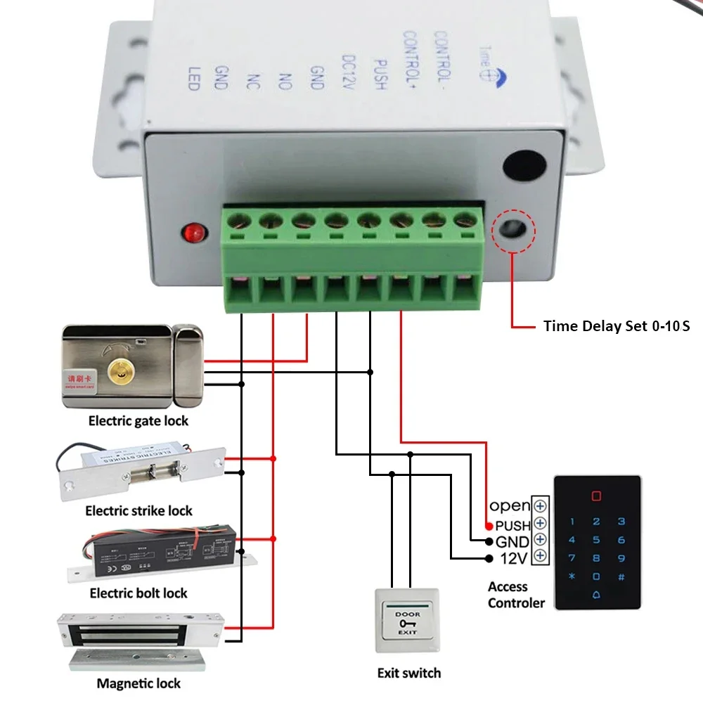 DC 12V Tür Zugangs kontroll system Schalter Strom versorgung 3a 5a AC 240 ~ V für elektrisches Schloss RFID Finger abdruck Zugangs kontroll system Image