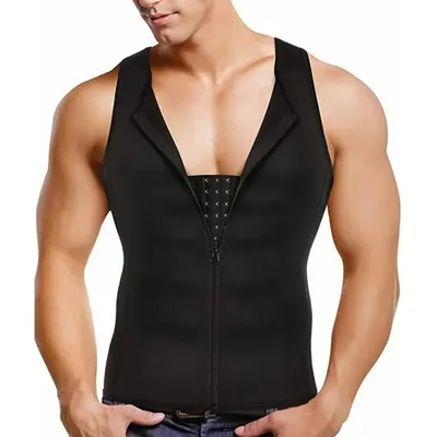 Sweat-anzug Reduktive Gürtel Body Shaper Männer bauch Korsett Abnehmen Gürtel Sauna Weste Bauch Fett Image
