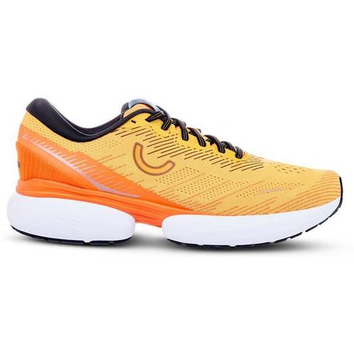 TRUE MOTION Herren Laufschuhe U-TECH Nevos 3, Größe 45 in Radiant Yellow/Red Orange/Black