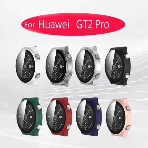 Coque pour Huawei Watch GT2 Pro [couverture complète], coque de protection d'écran PC rigide et fine en verre du Guatemala