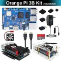 Orange Pi 3B 2GB 4GB 8GB RAM DDR4 RK3566 WiFi e Bluetooth BLE SBC Custodia per scheda TF opzionale Ventola Dissipatore di calore Alimentatore per OPI 3B