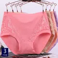Nuove donne slip in cotone sexy mutandine di pizzo biancheria intima taglie forti donne di mezza età mutande di grandi dimensioni XXXL 4XL 5XL 6XL A1