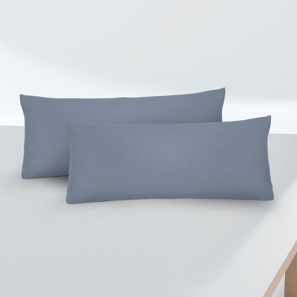 biberna Feinjersey-Kopfkissenbezug Doppelpack blau, 2x 40x60 cm Image